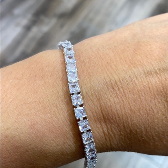 5mm Sterling Silver Tennis Bracelet 6.5 & 7  inch - Picture 1 of 6
